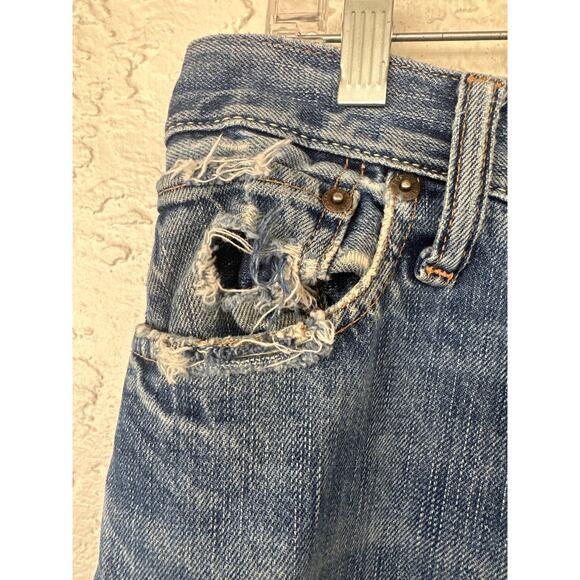 Vintage Abercrombie & Fitch - Handcrafted - Distressed Slim Low Rise Jeans-32x32 - Picture 3 of 16